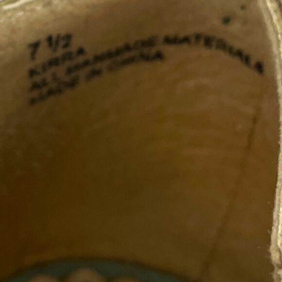 Jun & Ivy Kirra Wedge 4” Heel Sandal Lace Up Open Toe Light Blue Suede Size 7.5M - Picture 8 of 10